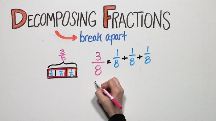 Decompose 5/6 into 3 fractions